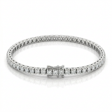 Bracciale Tennis Oro Bianco Diamanti 3.01kt