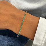 Bracciale Rigido oro giallo e Smeraldi