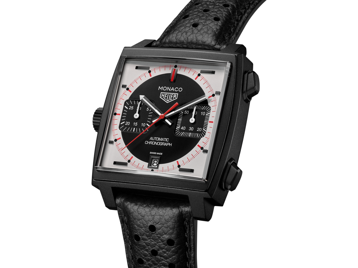 Monaco Chronograph Stopwatch Automatico Pelle 39mm