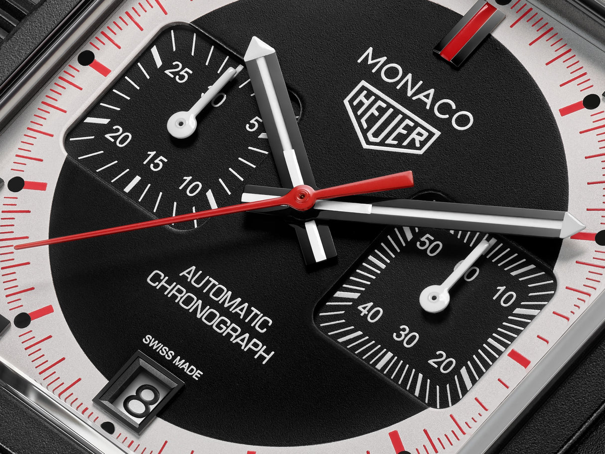 Monaco Chronograph Stopwatch Automatico Pelle 39mm