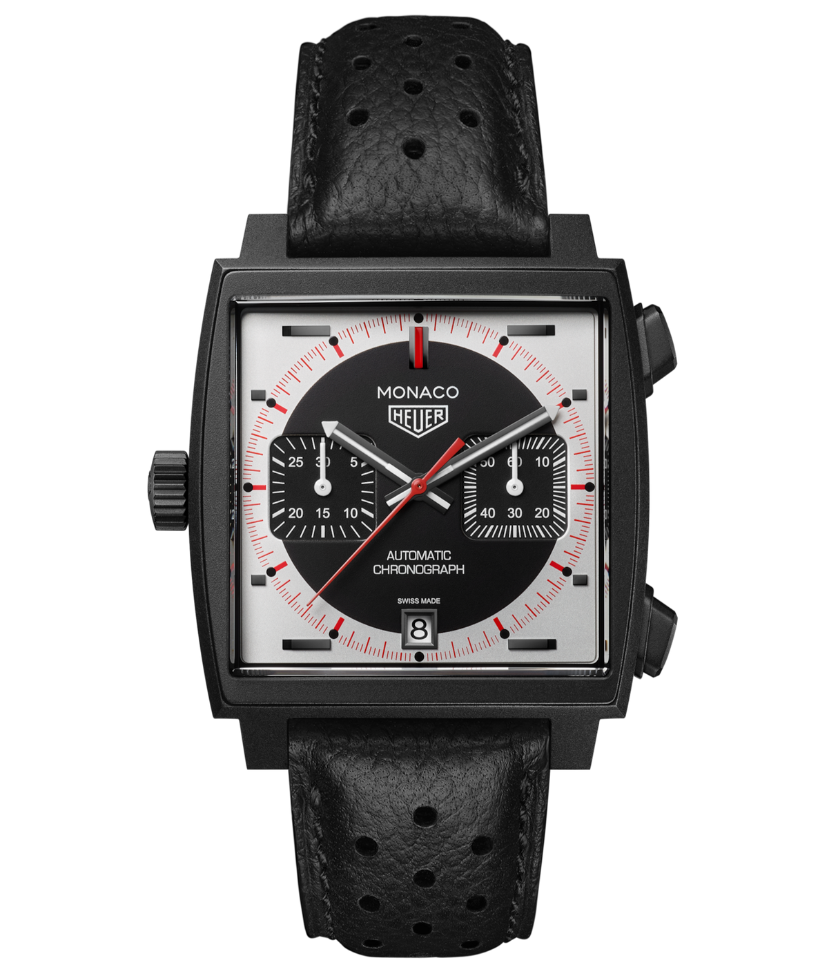 Monaco Chronograph Stopwatch Automatico Pelle 39mm