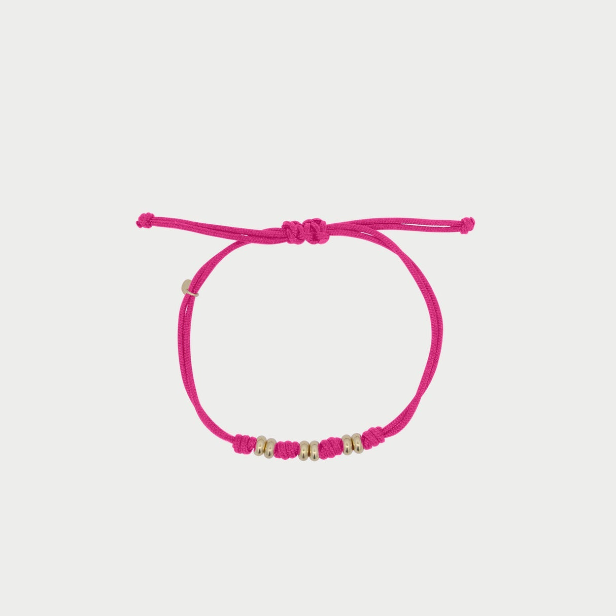 Bracciale Soft Rondelle e Nodi Fuscia