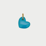 Charm Cuore Cristallo Celeste