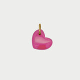 Charm Cuore Cristallo Rosa