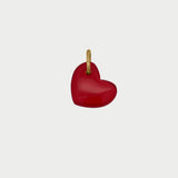 Charm Cuore Cristallo Rosso