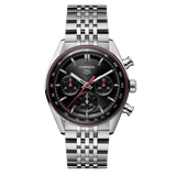 Carrera Automatico Chronograph Nero 41 mm Acciaio