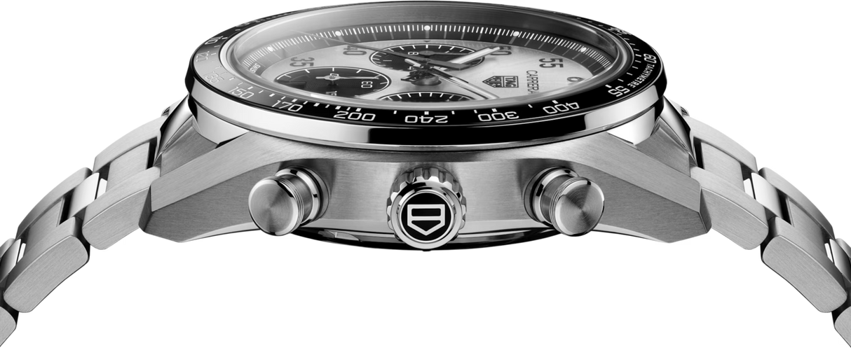 Carrera Automatico Chronograph Panda 42 mm Acciaio