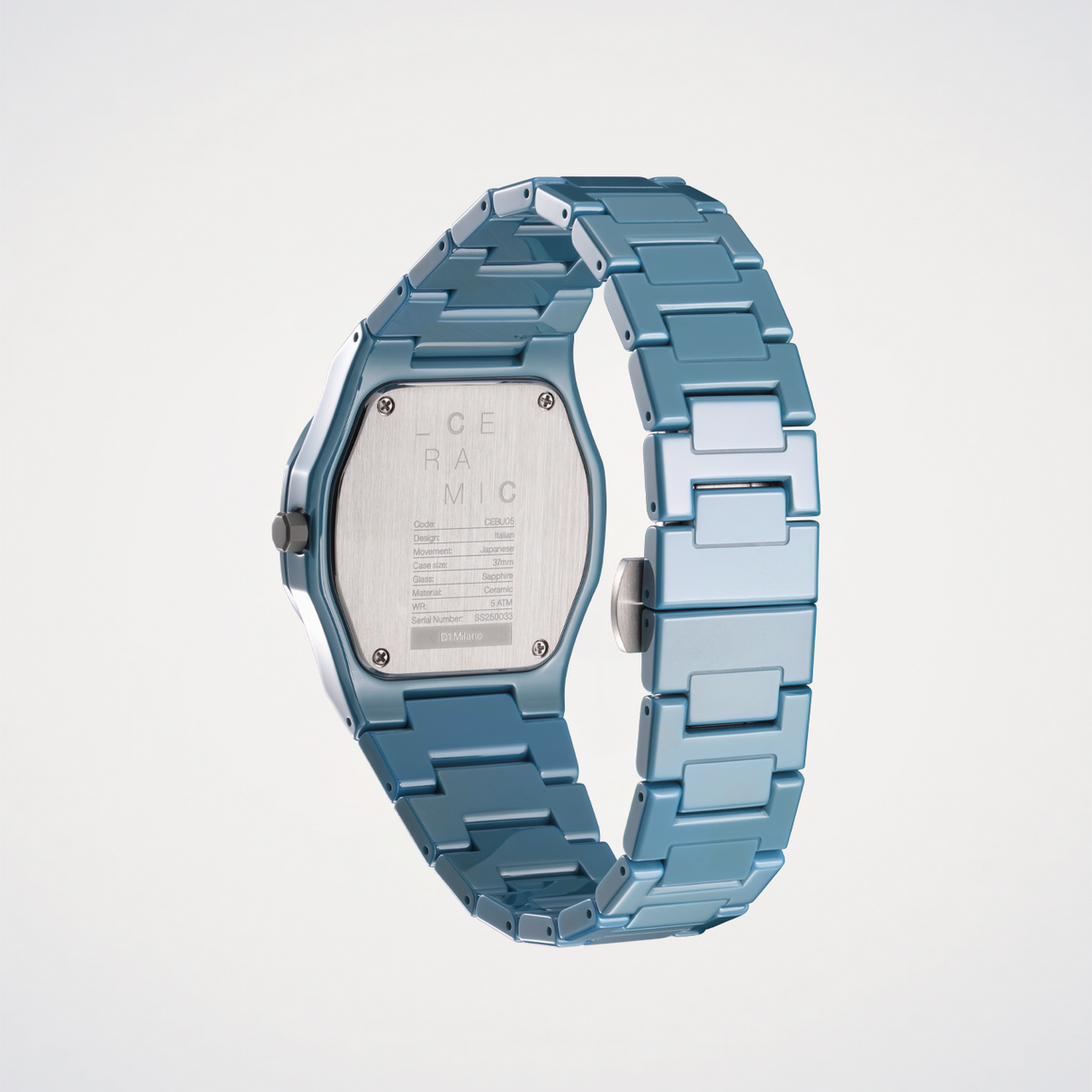 Pure Blue Ceramica 37 mm-Orologi-D1 MILANO-Gioielleria Granarelli