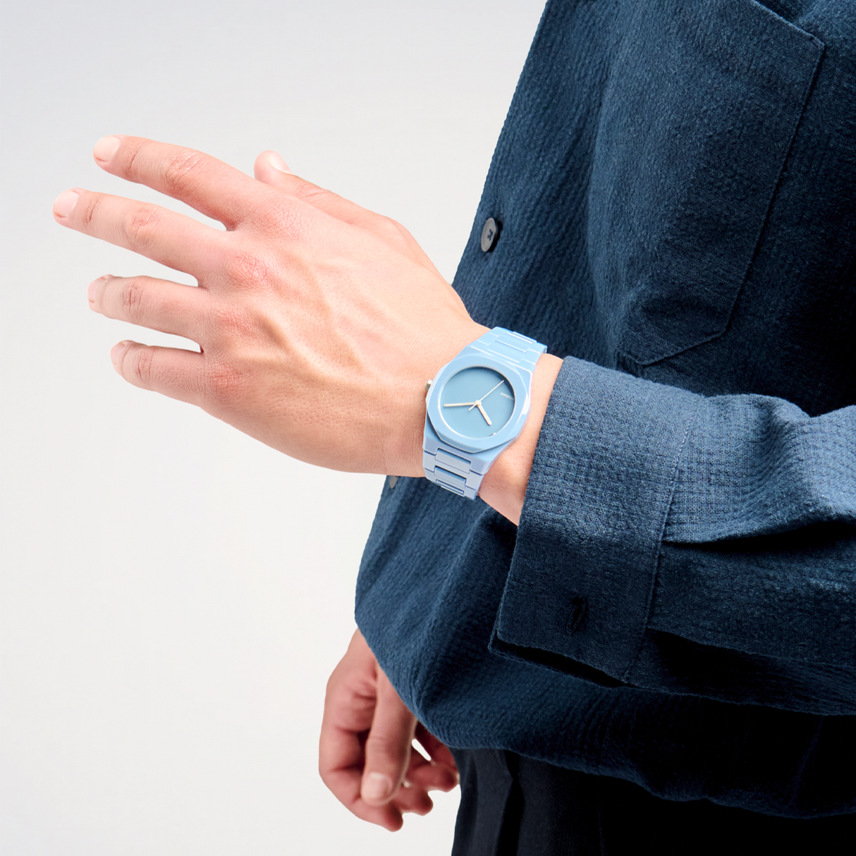Pure Blue Ceramica 37 mm-Orologi-D1 MILANO-Gioielleria Granarelli
