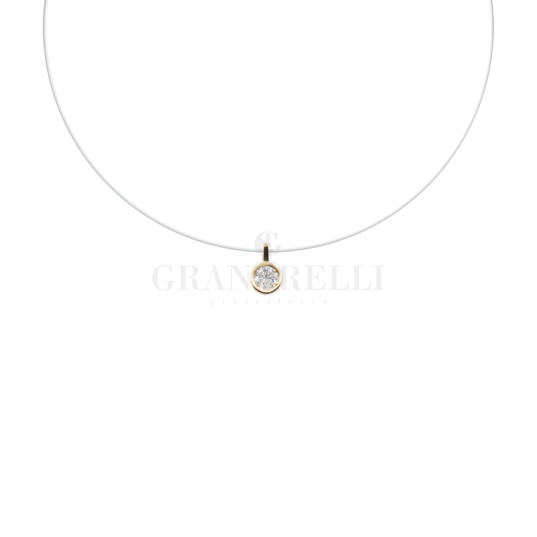 Collane e pendagli con diamanti sconosciuti in argento sterling