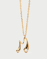 Collana con pendente iniziale M