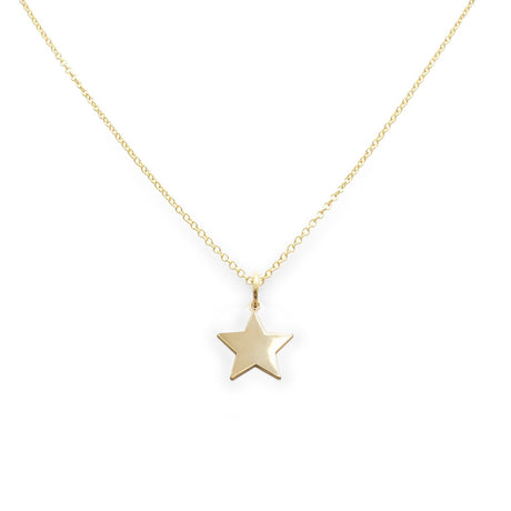 Collana con stella in Oro Giallo-Girocolli-GioGio-Gioielleria Granarelli