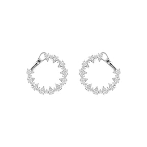 Cerchietti Oro Bianco e Diamanti-Orecchini-BUONOCORE-Gioielleria Granarelli