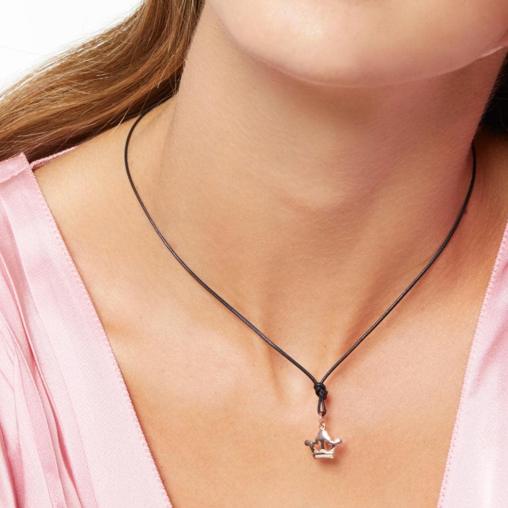 Collana Con Corona In Argento, Collana Con Corona Reale, Collana - Foto 9