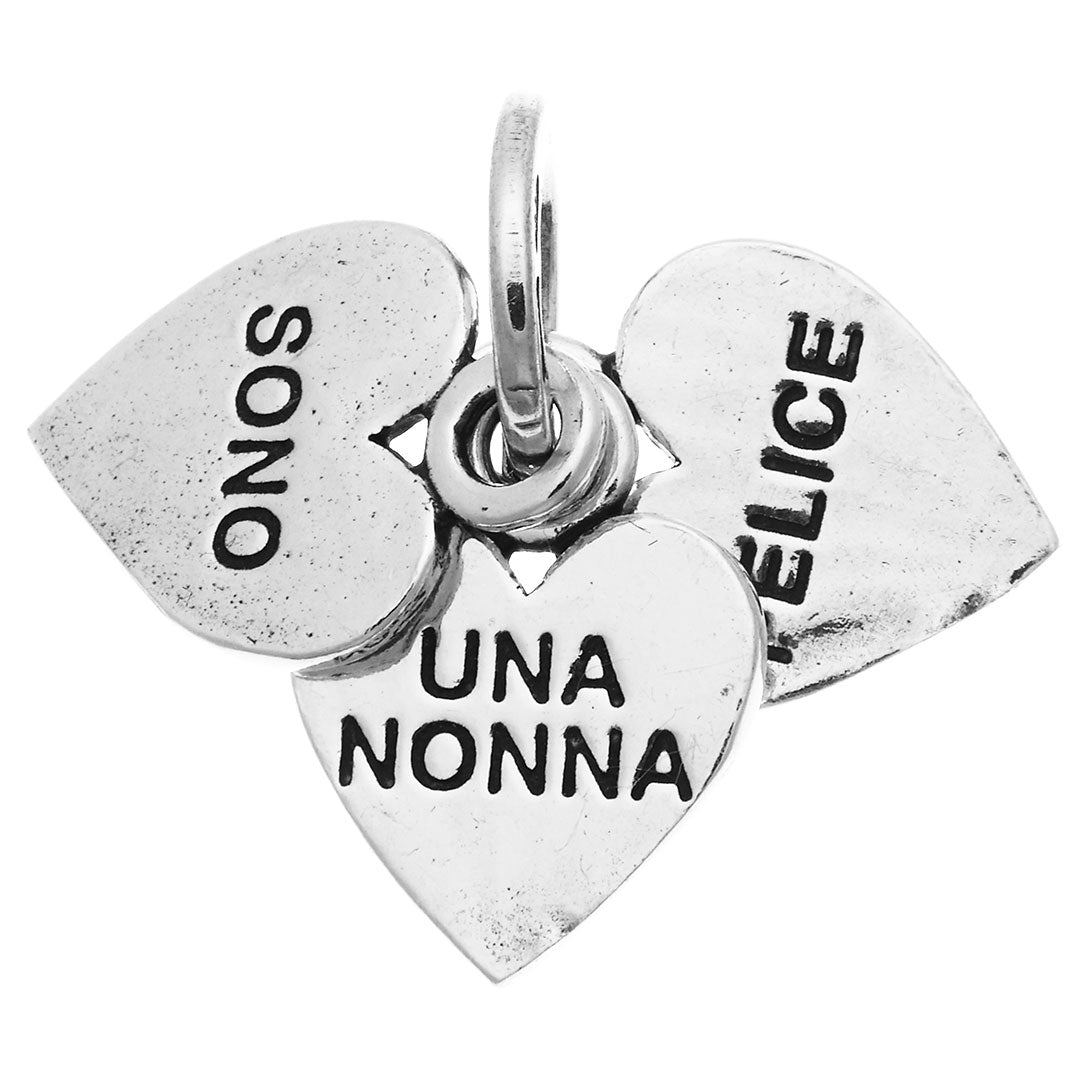 Charm "Sono Una Nonna Felice" - Argento 925