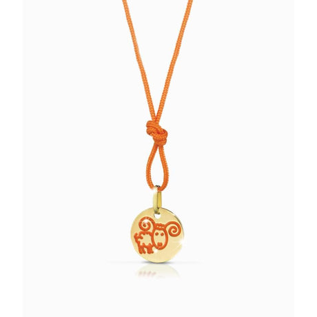 Ciondolo Ariete Oro giallo con Smalto-Girocolli-LE BEBE'- [SKU] -Gioielleria Granarelli
