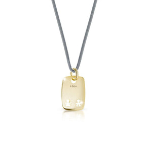 Ciondolo Piastra Bimbo e Bimba Oro Giallo-Girocolli-LE BEBE'- [SKU] -Gioielleria Granarelli