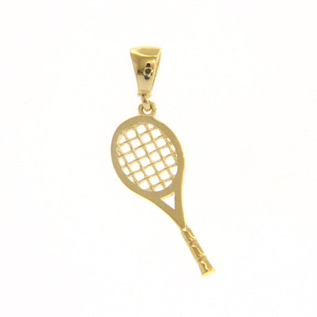 Ciondolo Racchetta Da Tennis In Oro Giallo-Ciondoli-GRANARELLI-Gioielleria Granarelli