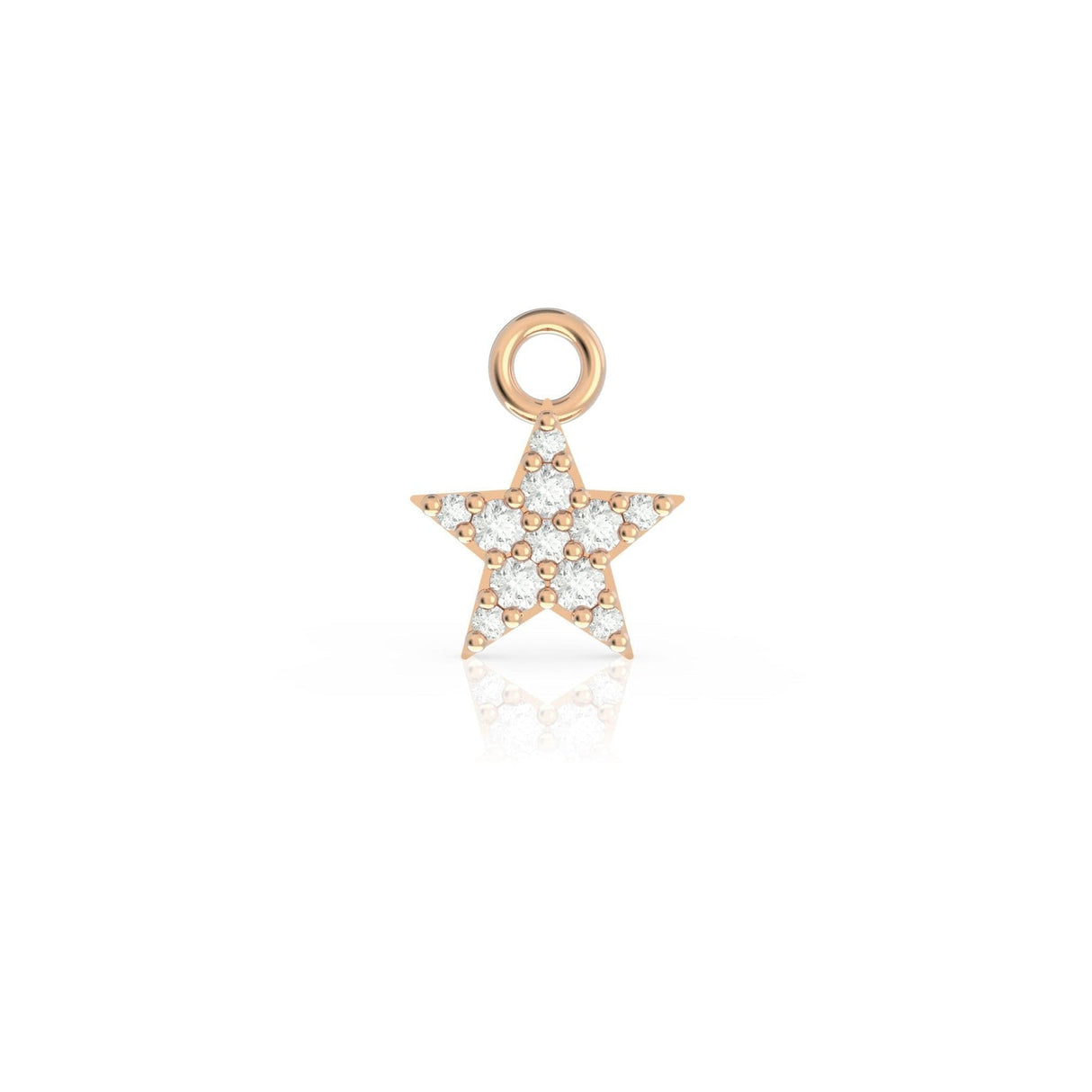 Ciondolo Stella in Oro Rosa e Diamanti-Ciondoli-BUONOCORE- [SKU] -Gioielleria Granarelli