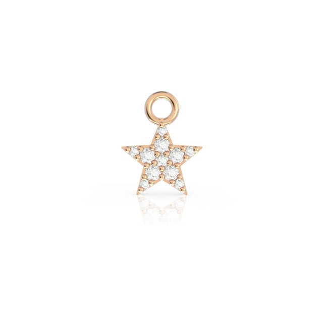 Ciondolo Stella in Oro Rosa e Diamanti-Ciondoli-BUONOCORE- [SKU] -Gioielleria Granarelli