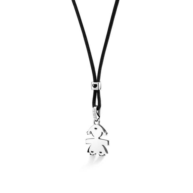 Ciondolo i Cuccioli Bimba Oro Bianco-Girocolli-LE BEBE'- [SKU] -Gioielleria Granarelli