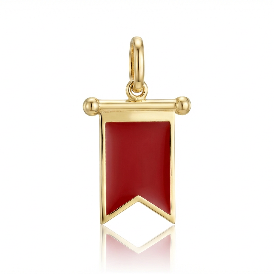 Ciondolo Bandierina Marinara Oro Giallo 9kt
