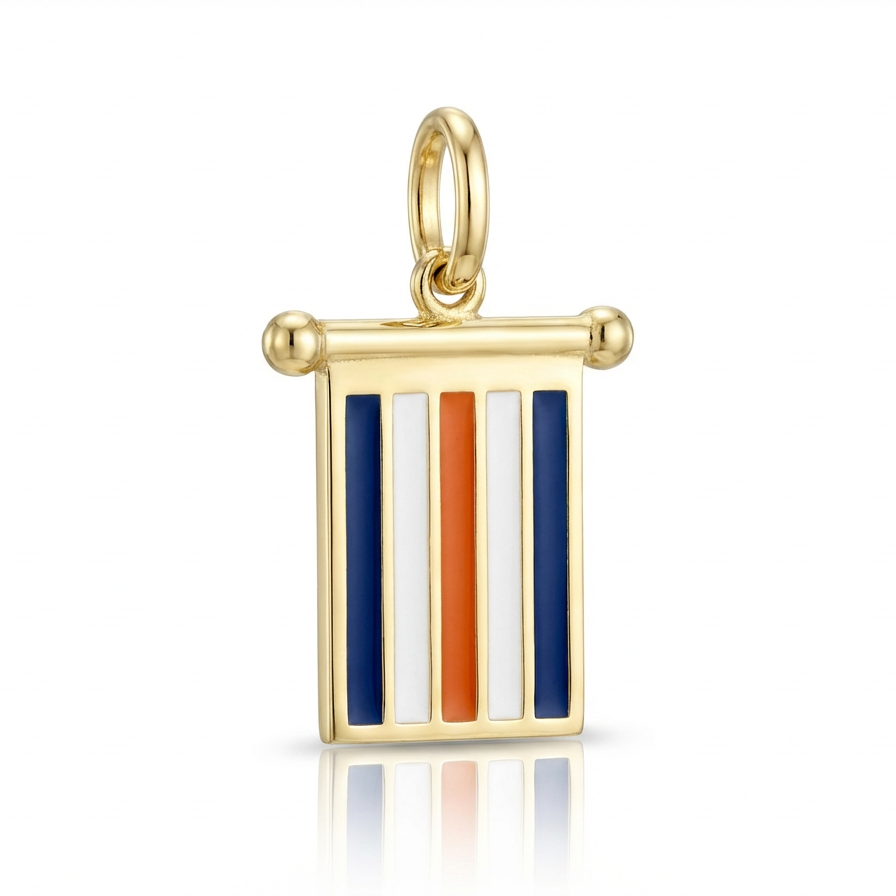 Ciondolo Bandierina Marinara Oro Giallo 9kt