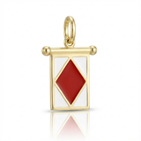 Ciondolo Bandierina Marinara Oro Giallo 9kt