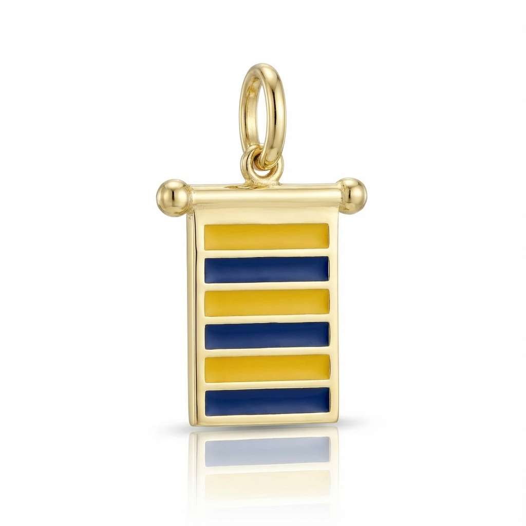 Ciondolo Bandierina Marinara Oro Giallo 9kt