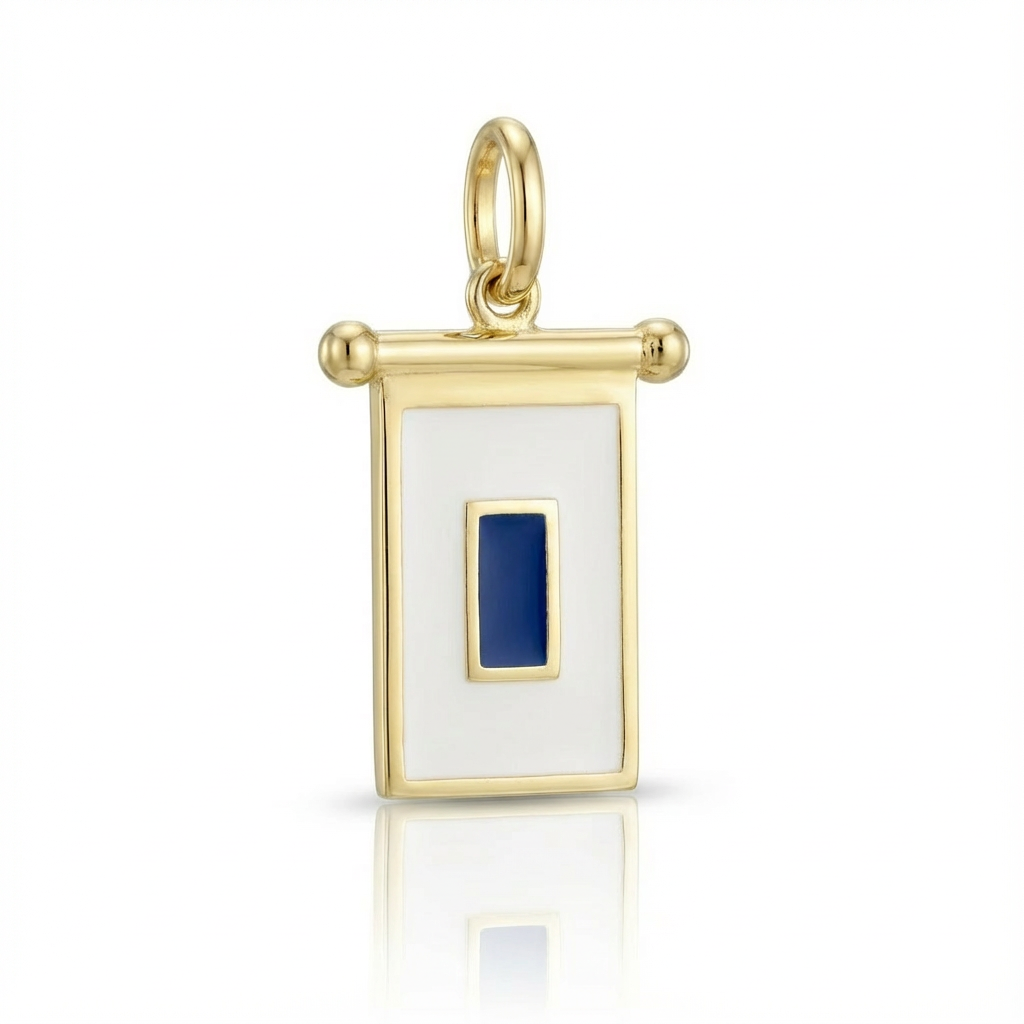 Ciondolo Bandierina Marinara Oro Giallo 9kt