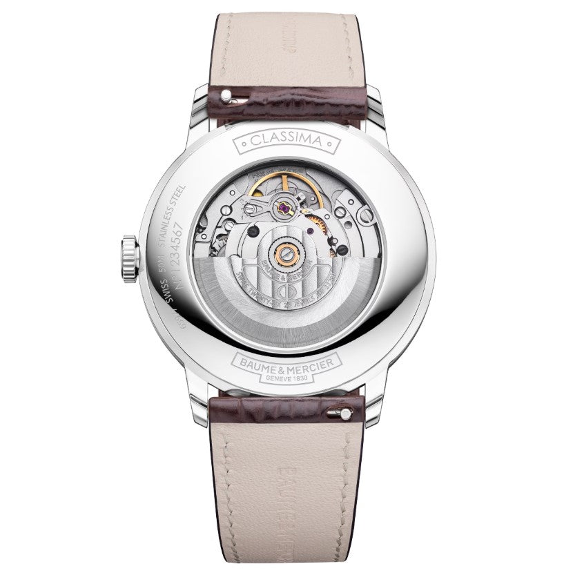 Classima Automatik, weißes Leder, 40 mm, 10853