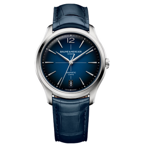 Clifton Automatico Pelle Blu 10771-Orologi-BAUME ET MERCIER-Gioielleria Granarelli