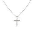Collana Croce Diamanti in Oro Bianco-Girocolli-CRIVELLI-Gioielleria Granarelli