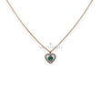 Collana Cuore Oro Rosa Smeraldo e Diamanti-Girocolli-CRIVELLI-Gioielleria Granarelli