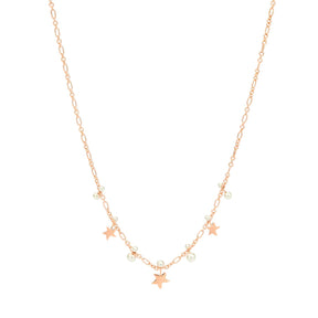 Girocollo Stelline e Perle di Cristallo-Girocolli-DODO- [SKU] -Gioielleria Granarelli