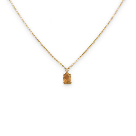 Collana Goccia Tormalina Arancio-Collane-GioGio-Gioielleria Granarelli