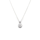 Collana Goccia in Oro Bianco e Diamanti-Girocolli-CRIVELLI- [SKU] -Gioielleria Granarelli