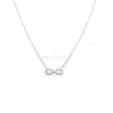 Collana Infinito con Diamanti in Oro Bianco-Girocolli-CRIVELLI- [SKU] -Gioielleria Granarelli