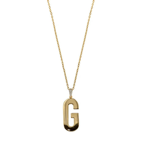 Collana Lunga Semplice Lettera G Elettroformata- GO BIG-Girocolli-RUE DES MILLE- [SKU] -Gioielleria Granarelli
