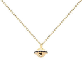 Collana Saturn Trip Dorata-Girocolli-PDPAOLA- [SKU] -Gioielleria Granarelli