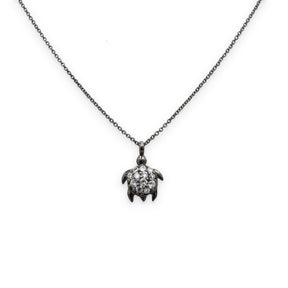 Collana Tartaruga Diamanti Oro Brunito-Girocolli-CRIVELLI-Gioielleria Granarelli