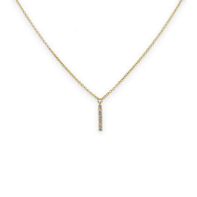 Collana barretta di diamanti-GioGio-COLL-BAR005-DIAM-Gioielleria Granarelli