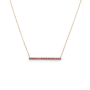 Girocolli Collana barretta di rubini GioGio