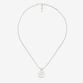 Collana con ciondolo GG in argento-Girocolli-GUCCI- [SKU] -Gioielleria Granarelli