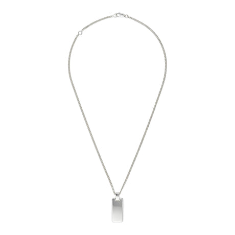 Collana Signature Catena e Targhetta GG in Argento-Girocolli-GUCCI-Gioielleria Granarelli
