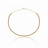 Collana con pietre ambrate