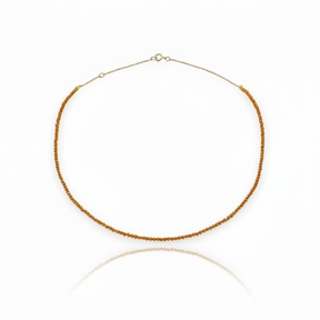 Collana con pietre ambrate
