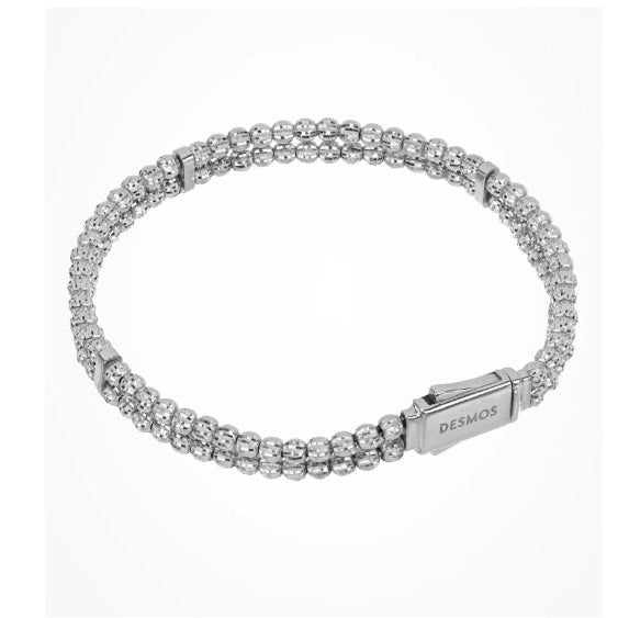Bracciale in Argento Crystal 2 File