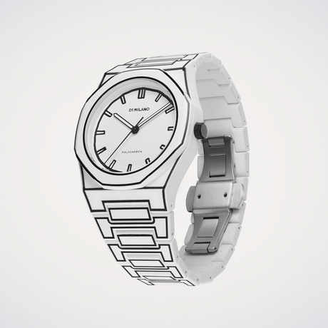 White Sketch Polycarbon 40,5mm-Orologi-D1 MILANO-Gioielleria Granarelli