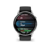 D2™ Air X15 Silver with Black Silicone Band